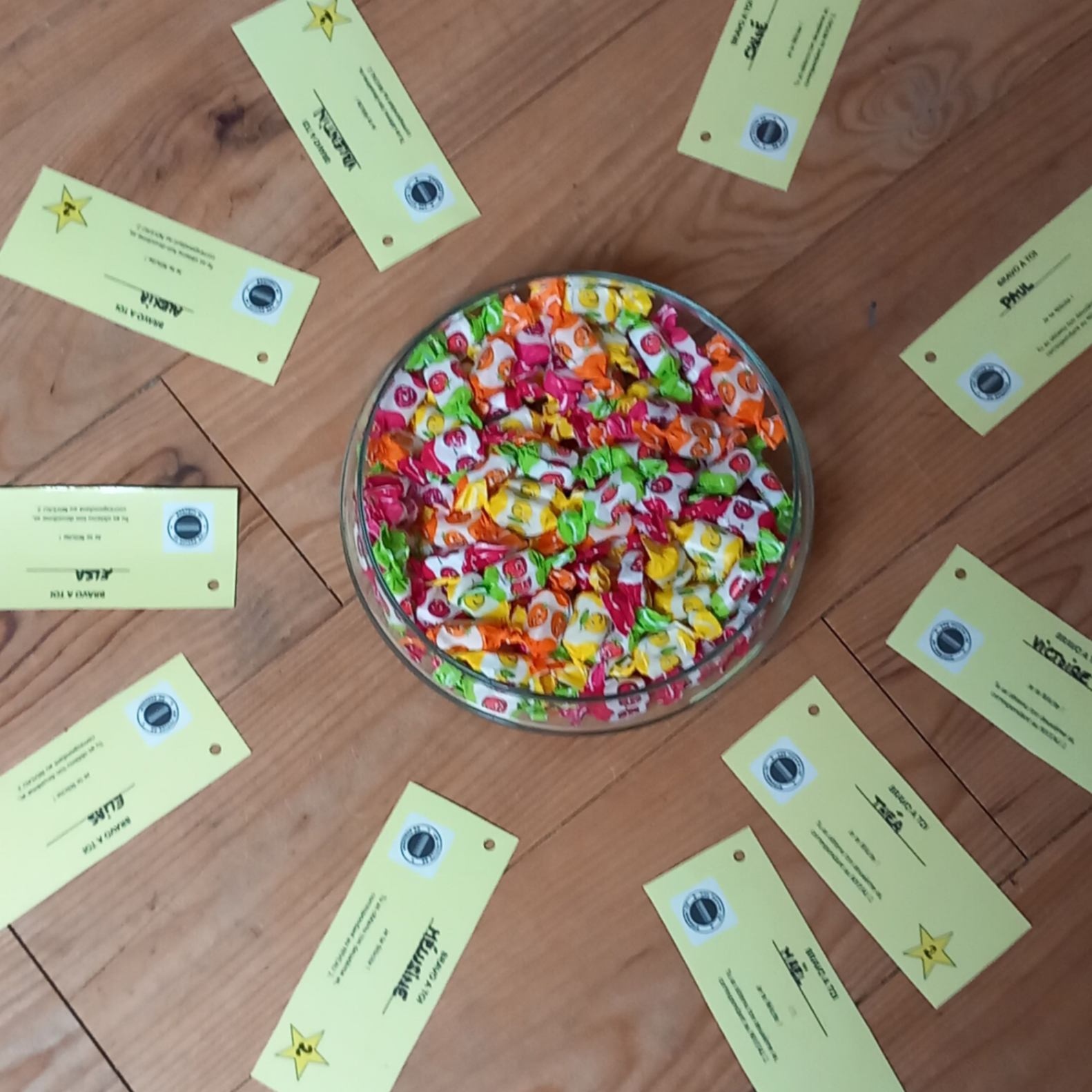 Récompenses stages soroban : carnet d'as - diplômes - bonbons